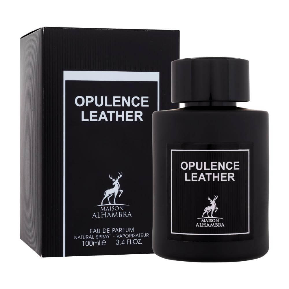 Maison Alhambra парфюм Opulence Leather за любители на маркови аромати, арабски парфюм без риск.