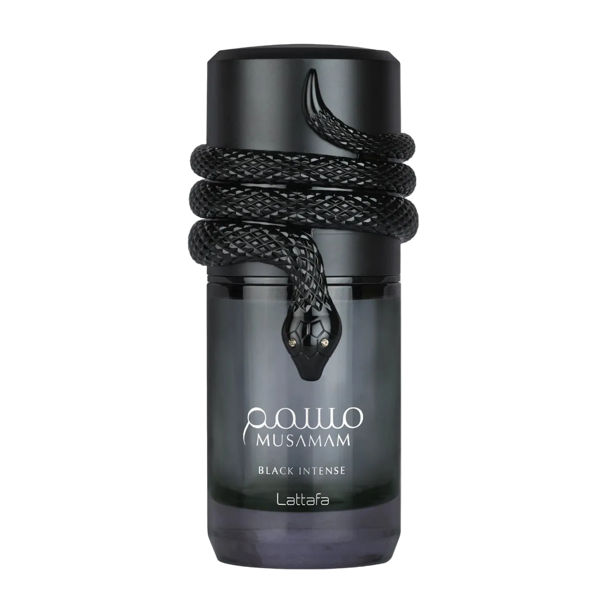 Musamam Black Intense Lattafa – арабски луксозен парфюм с тъмен ориенталски и дървесно-амбров аромат