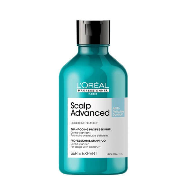 L'Oréal Scalp Advanced Shampoo Antidandruff 300ml, професионален шампоан, топ цена, козметика за скалп, пироктон оламин | Scentopia.bg