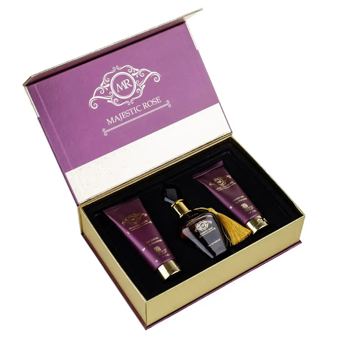 Дамски комплект Cadou Majestic Rose - комплект розови аромати, парфюми, подаръчен комплект, оригинални дамски парфюми | Scentopia.bg