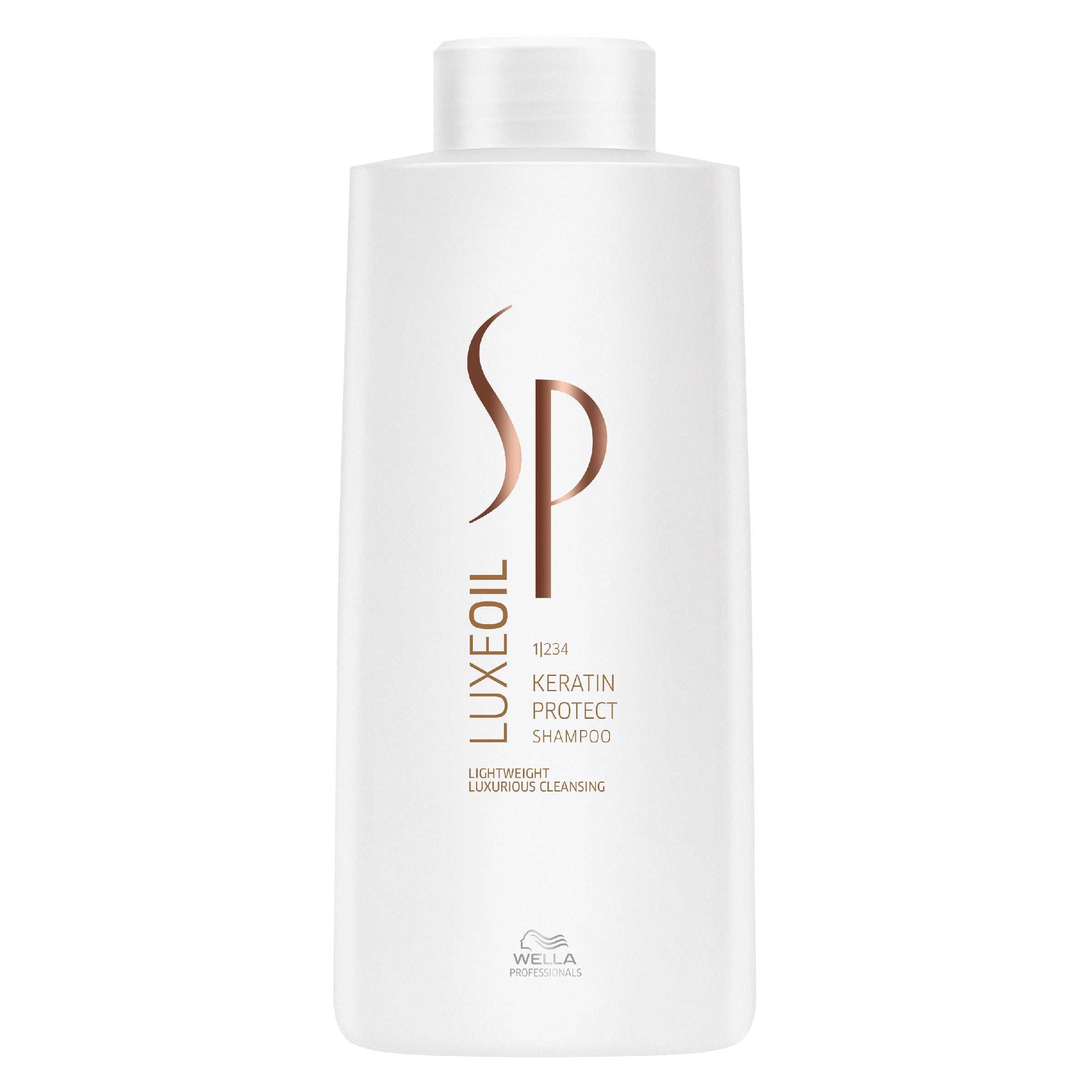 Шампоан Wella SP Luxe Oil Keratin Protect 1000ml, професионална грижа за коса с кератин и масла.