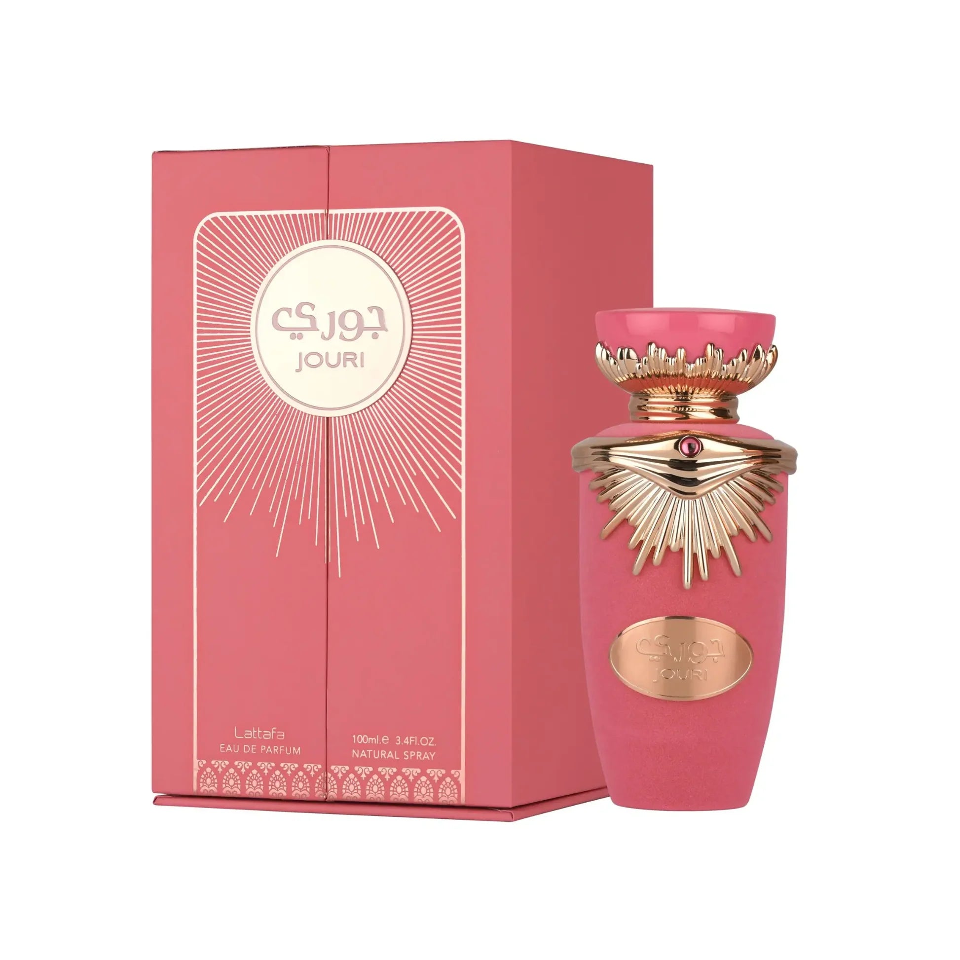 Lattafa Jouri Eau de Parfum 100ml – дамски дубайски парфюм, вдъхновен от La Bomba с плодово-флорален аромат
