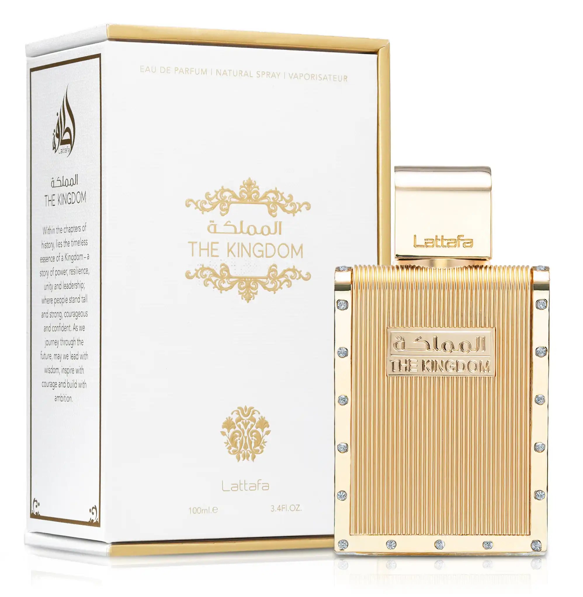Lattafa The Kingdom EDP за мъже - уникален арабски парфюм с елегантна опаковка и забележителен аромат.