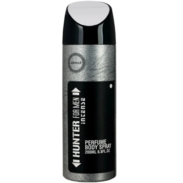 Armaf Hunter Intense Deodorant Spray – мъжки дезодорант с тъмна опаковка и мощен, дълготраен дървесен аромат