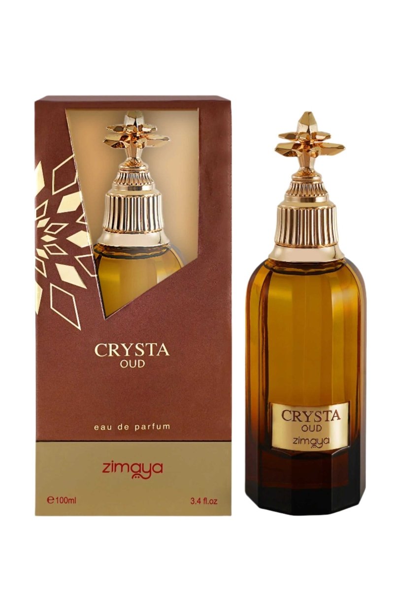 Crysta Oud Eau de Parfum от Zimaya в опаковка, унисекс аромат 100ml с ориенталски нотки и масло от уд.