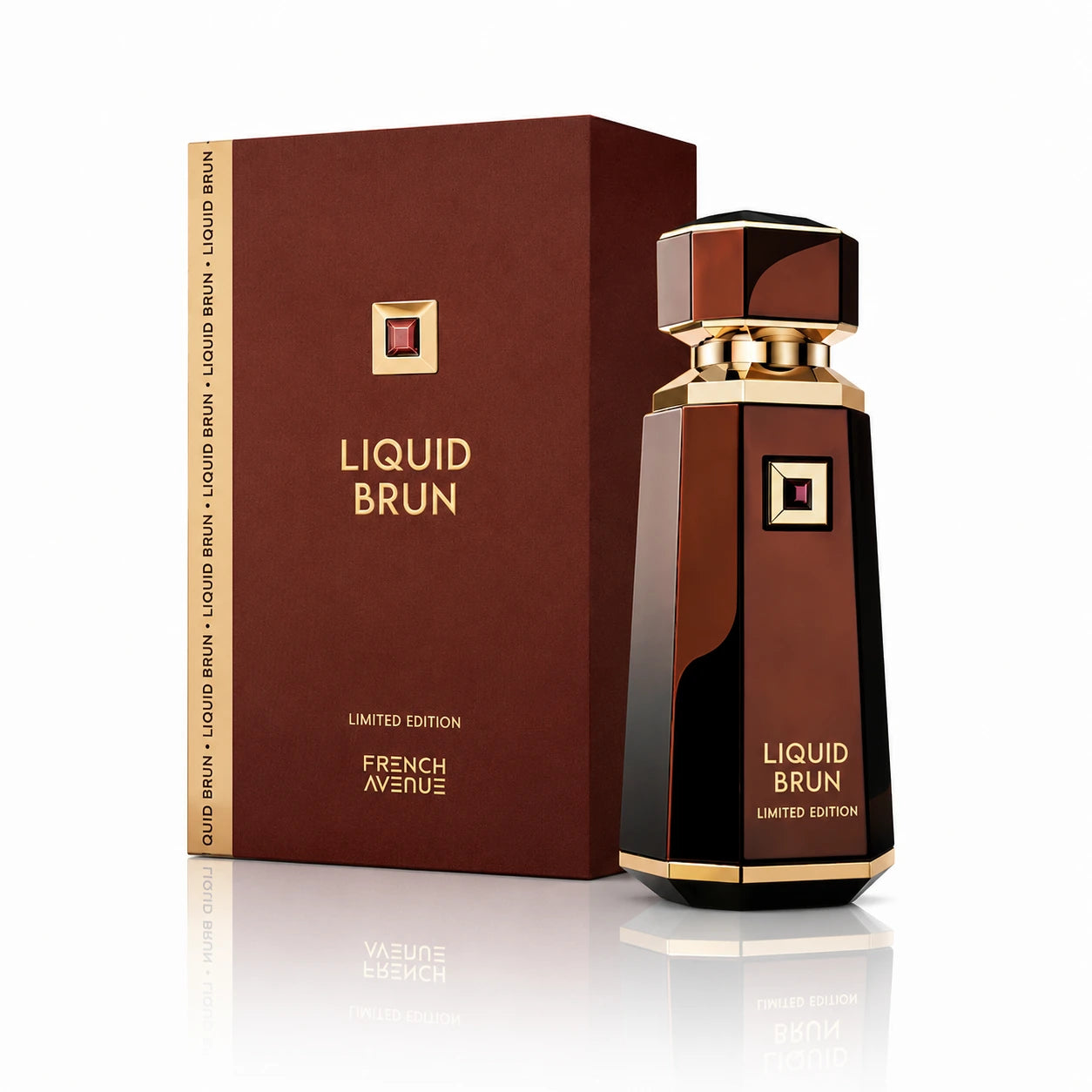 French Avenue Liquid Brun Limited Edition Extrait de Parfum 150ml – оригинален мъжки дубайски парфюм с ванилия, кардамон и амбра