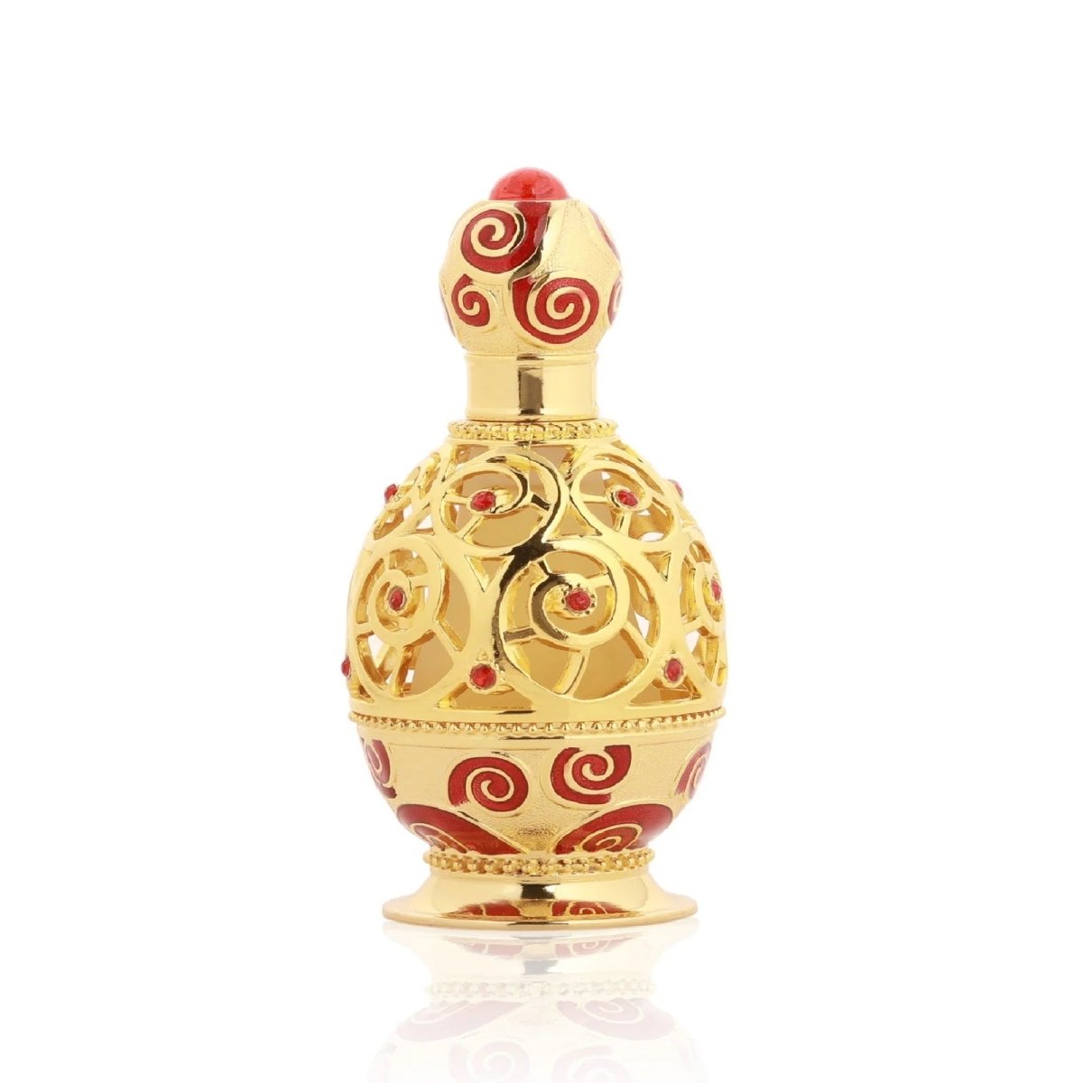 Khadlaj Haneen Gold 0.20ml арабско парфюмно масло с елегантен дизайн и цветни мотиви