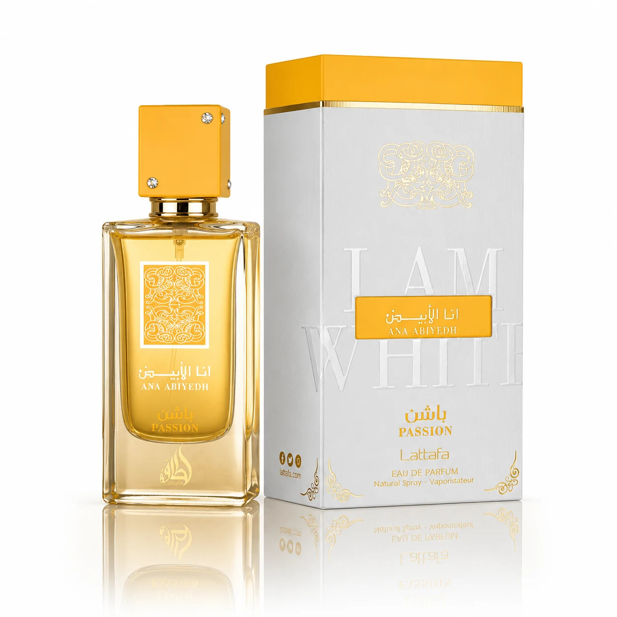 Lattafa Ana Abiyedh Passion Eau de Parfum 100ml – луксозен дамски дубайски парфюм с женствен и elegant аромат