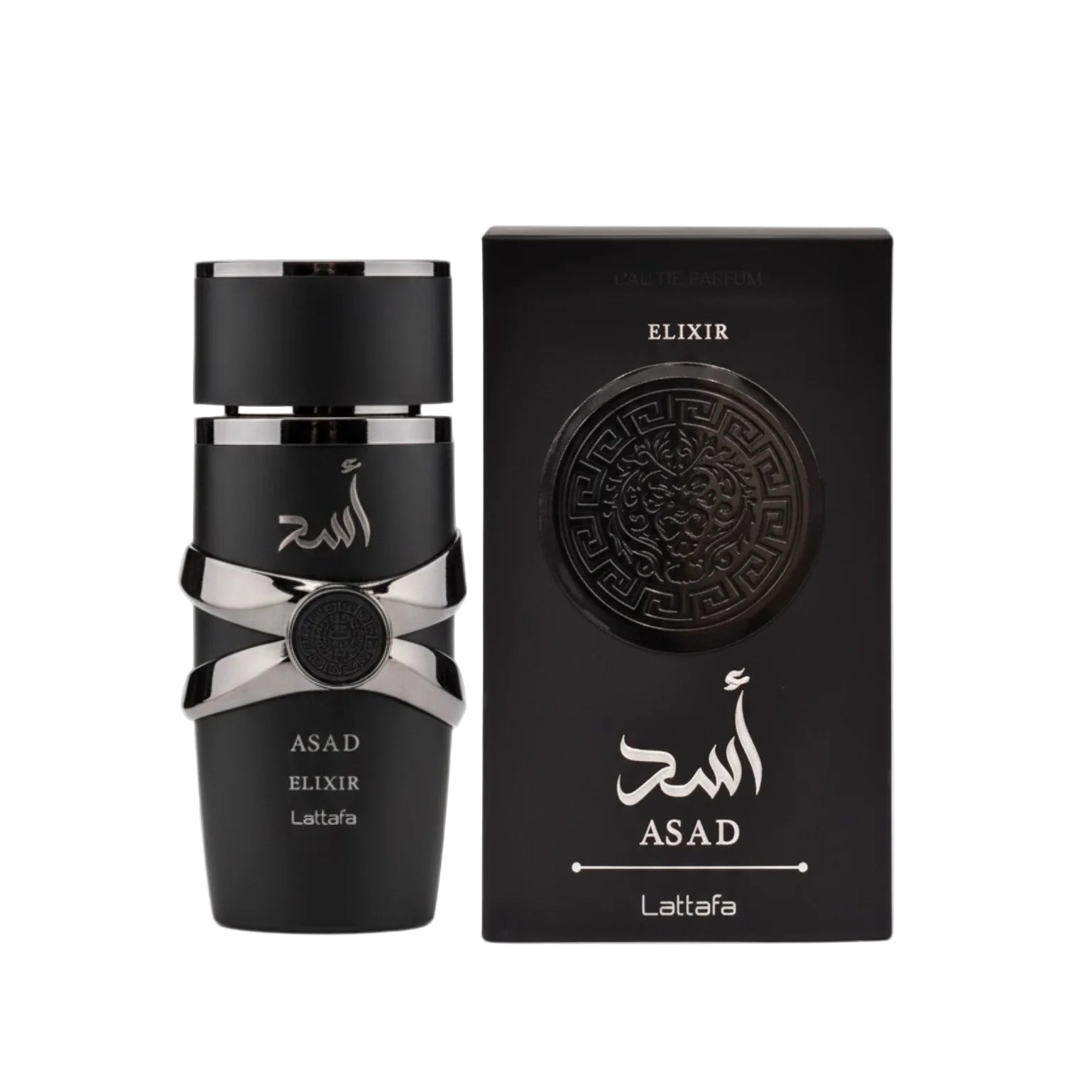 Мъжки арабски парфюм Lattafa Asad Elixir – ориенталски лукс с кожа, кафе и кехлибарен финал.