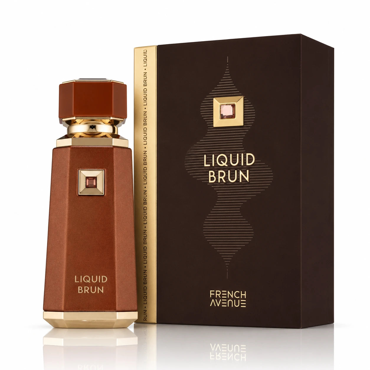 French Avenue Liquid Brun Eau de Parfum 100ml – оригинален мъжки арабски парфюм с ванилия, кардамон и дървесни акорди