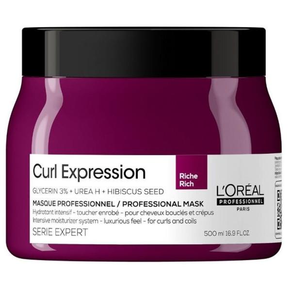 L'Oréal Professionnel Curl Expression 500ml маска за къдрава коса, интензивна хидратация, глицерин и хибискус.
