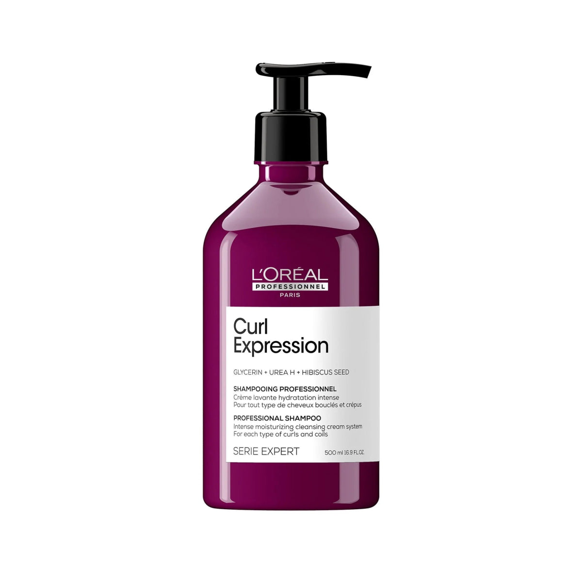 L'Oréal Professionnel Serie Expert Curl Expression Хидратиращ Шампоан 500ml за къдрава коса с глицерин, Urea H и хибискус.