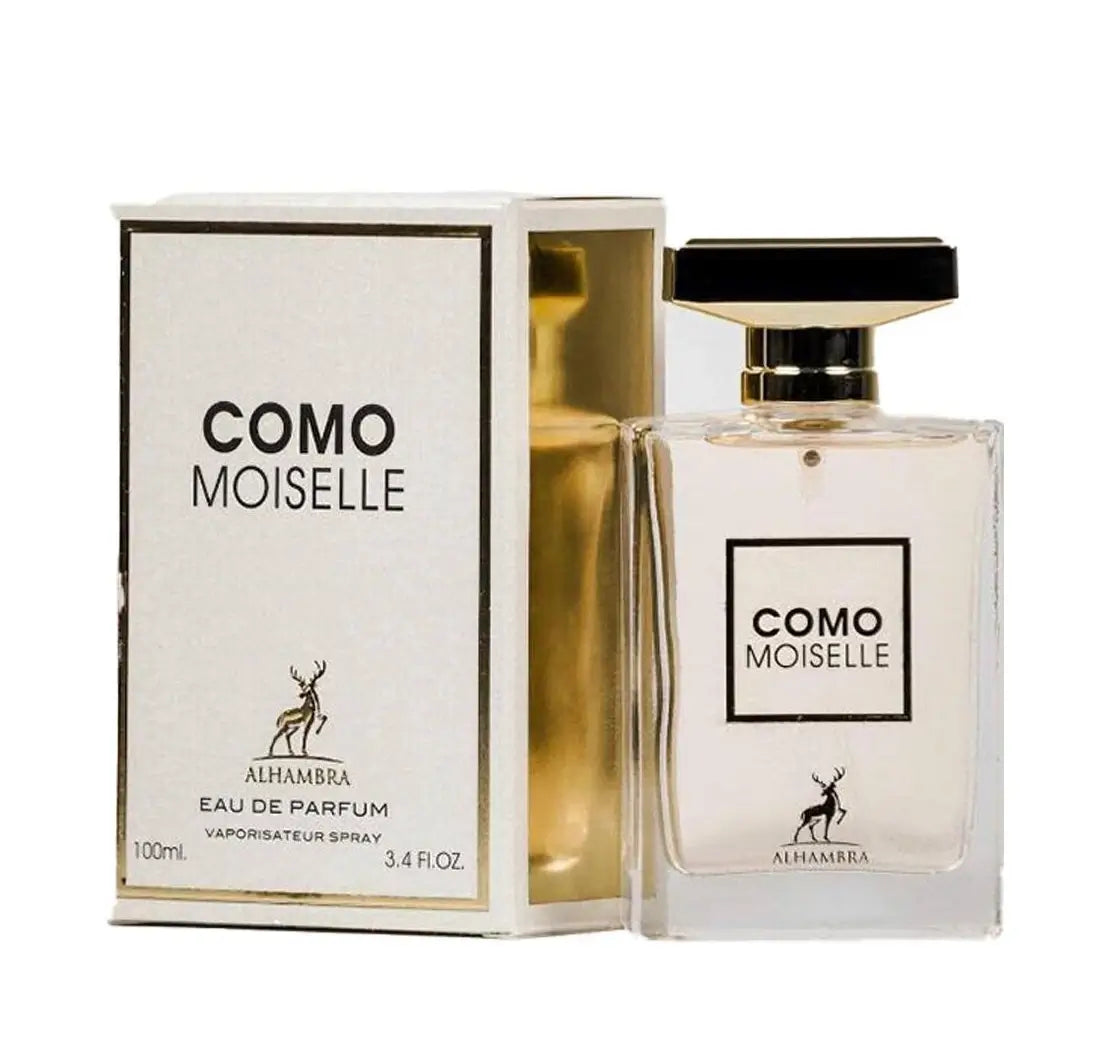 Парфюм Como Moiselle от Maison Alhambra, женственост в бутилка, 100ml, елегантен подарък за стилни дами.