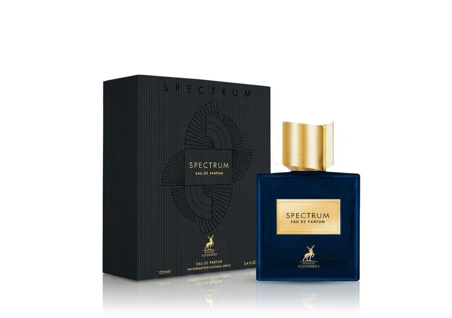 Мъжки арабски парфюм Maison Alhambra Spectrum 100ml EDP с дървесни нотки, ветивер и кожа.