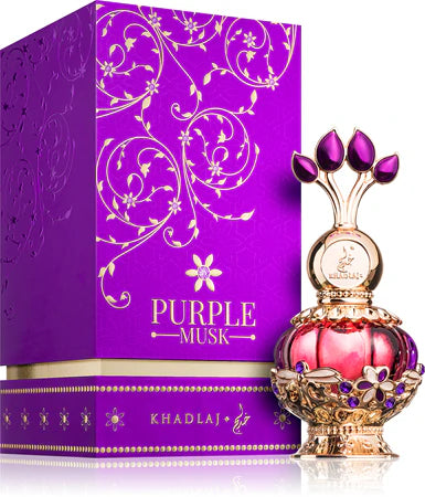 Khadlaj Purple Musk концентрирано парфюмно масло в луксозна опаковка - дамски и мъжки аромати, арабски парфюми.