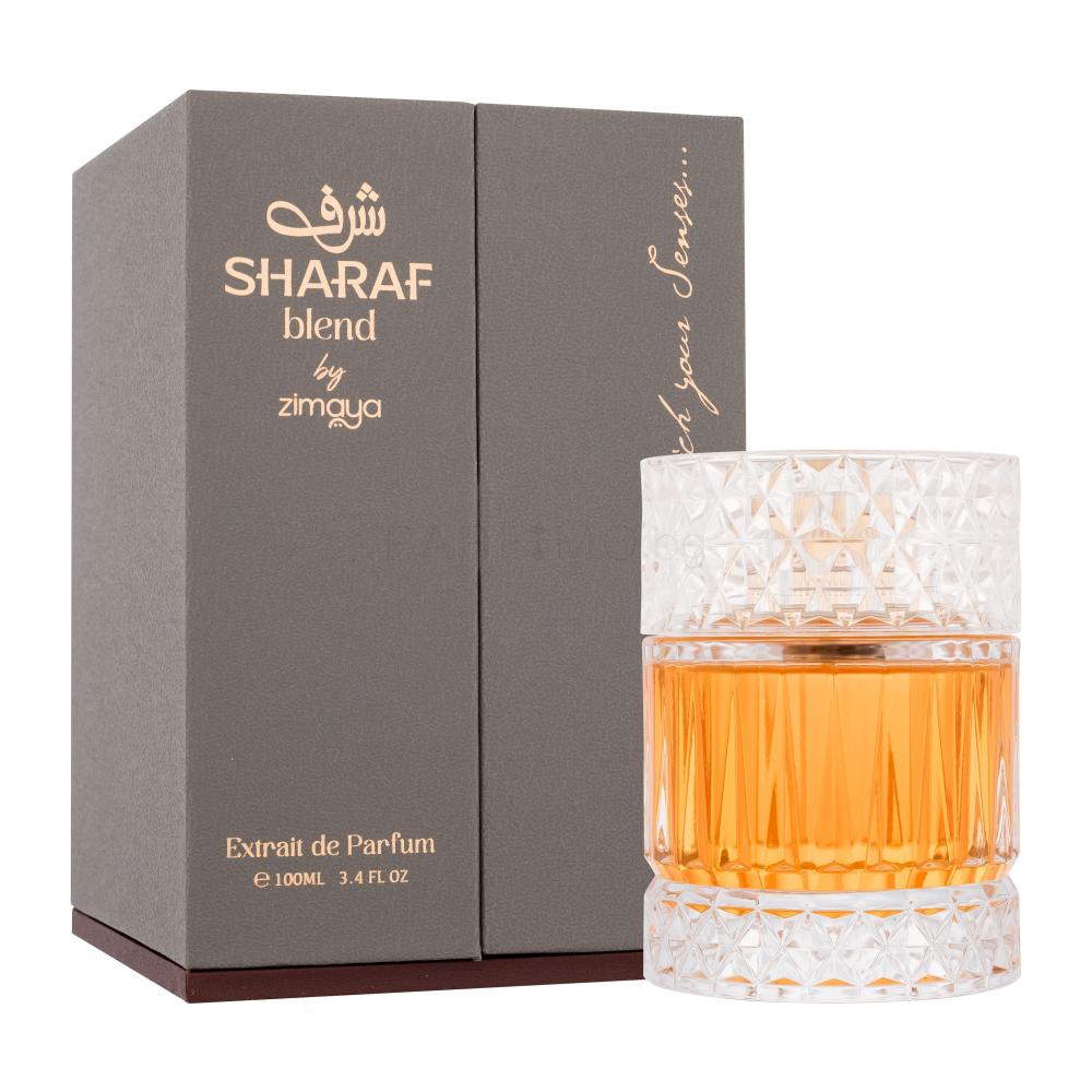 Sharaf Blend от Zimaya 100ml в елегантна опаковка, изискан арабски парфюм с богат аромаген, уникален подарък.